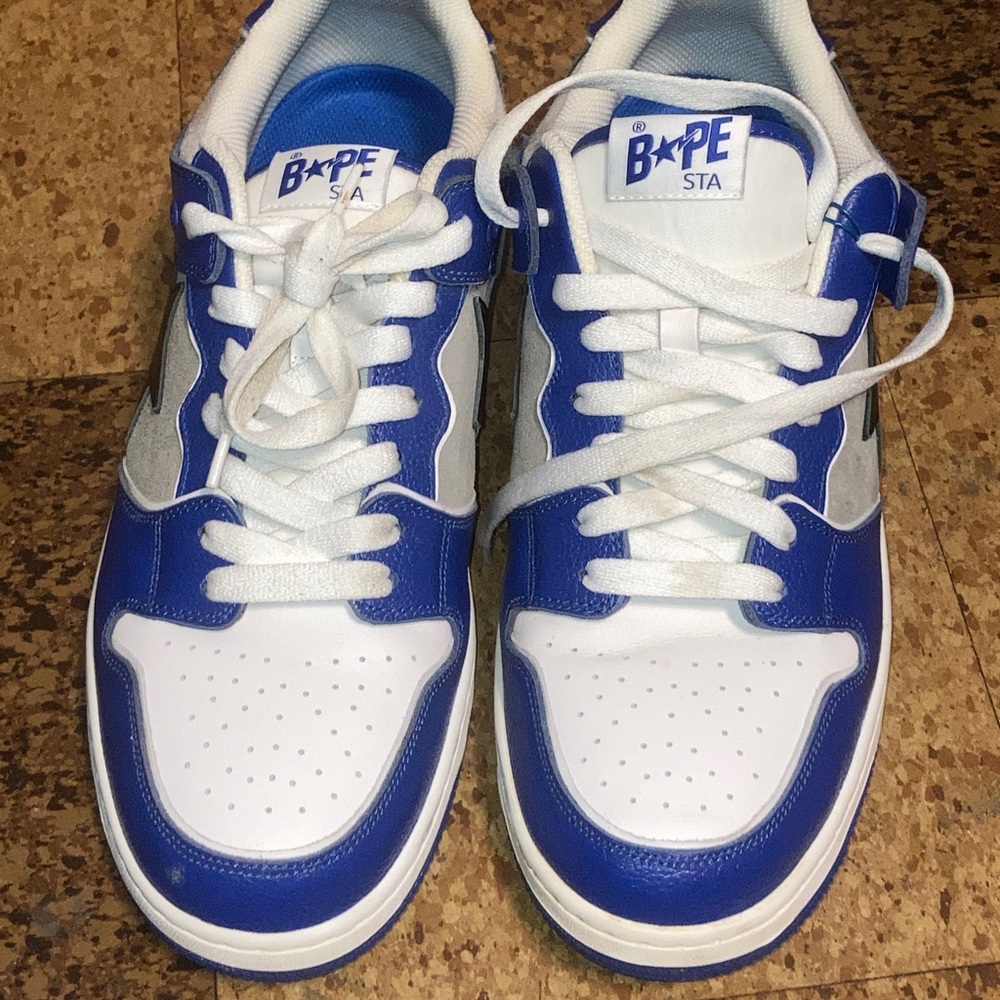 Bape sk8sta blue and grey